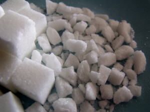 crushed sugar cubes