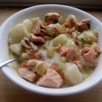 smoky salmon chowder