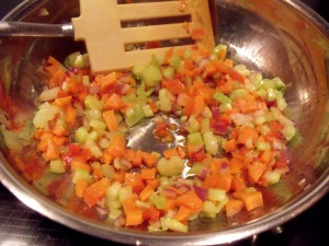 lentil stew veggies