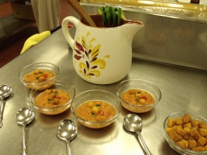 Corn gazpacho