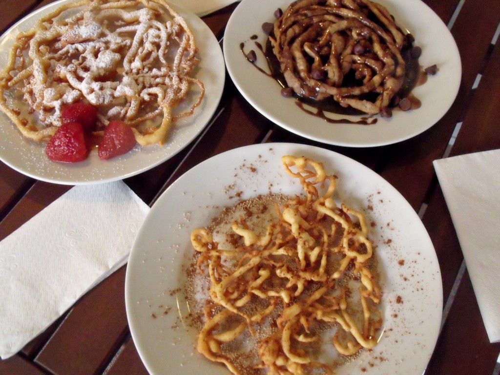 funnel cake 3 ways