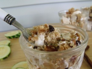 zucchini parfait close up