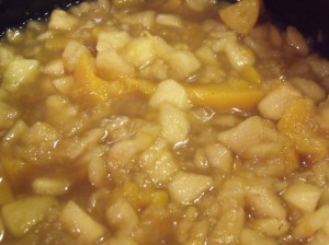 peach applesauce cooked