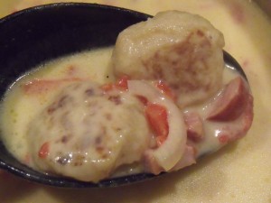 potato dumplings bowl