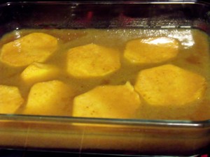 sweetpotatoes in sauce sweetpotatoes in sauce