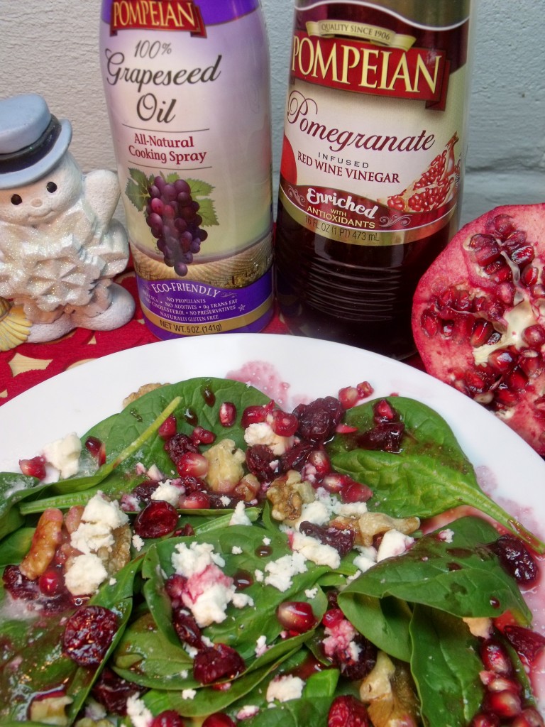 pomegranate spinach salad