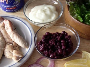 Wild Blueberry Chicken Salad ingredients