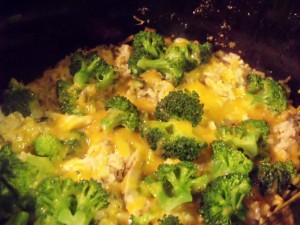 crockpot chicken broccoli finished