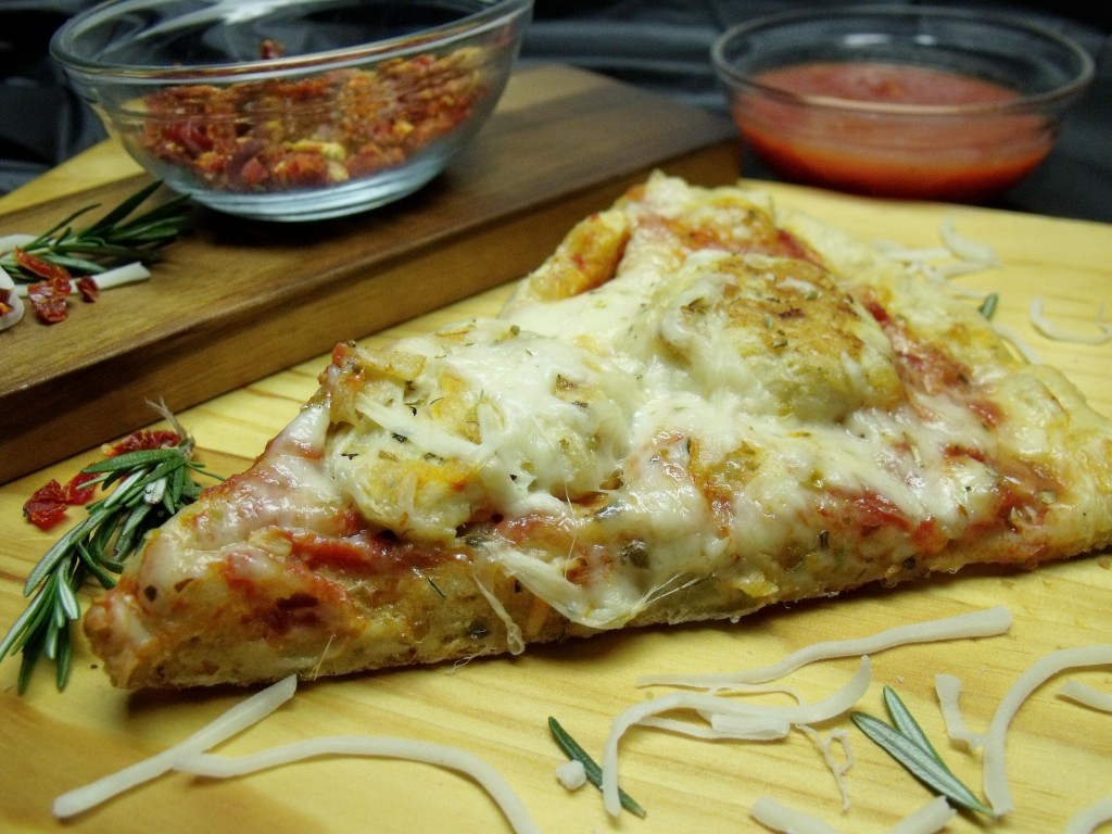 chicken meatball parmesan pizza slice