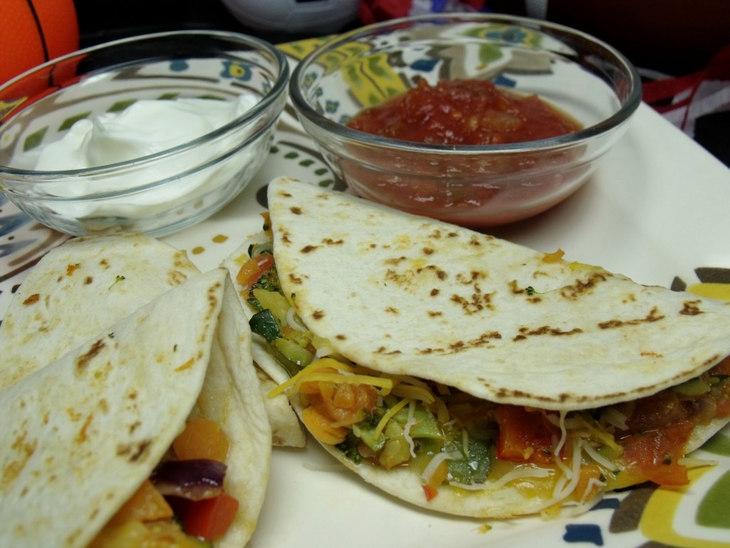 mini veg quesadillas