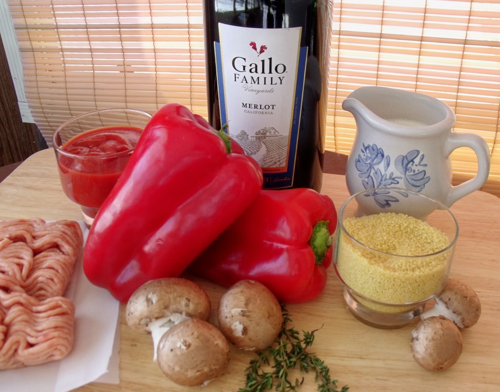 chicken couscous stuffed peppers ingredients