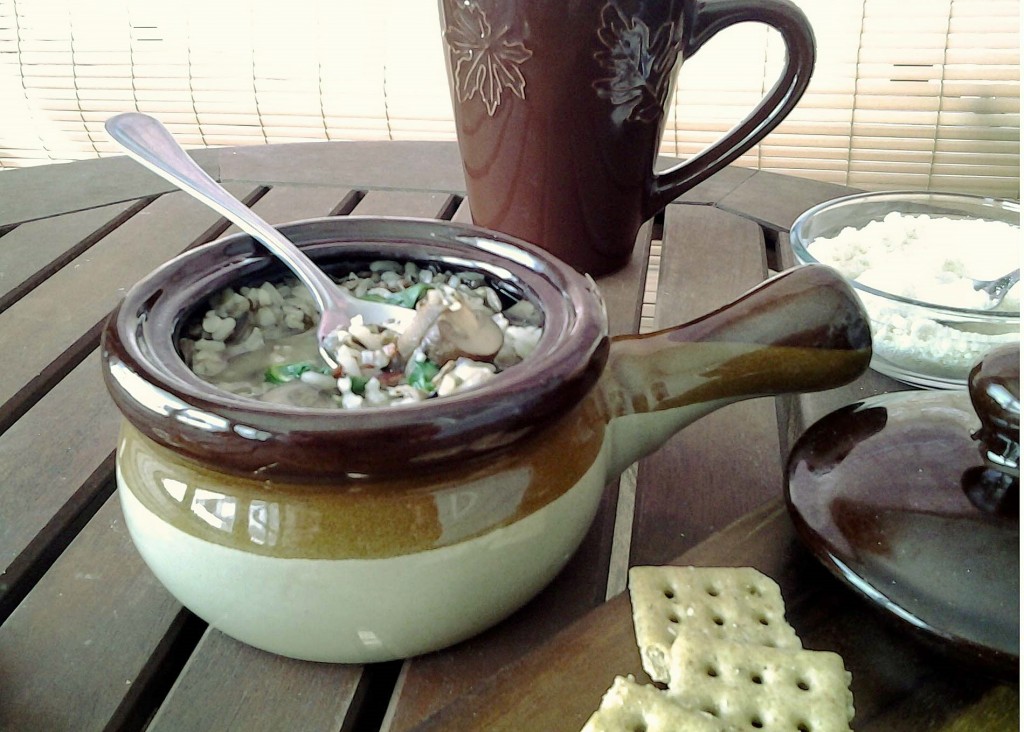 mushroom and wild rice soup