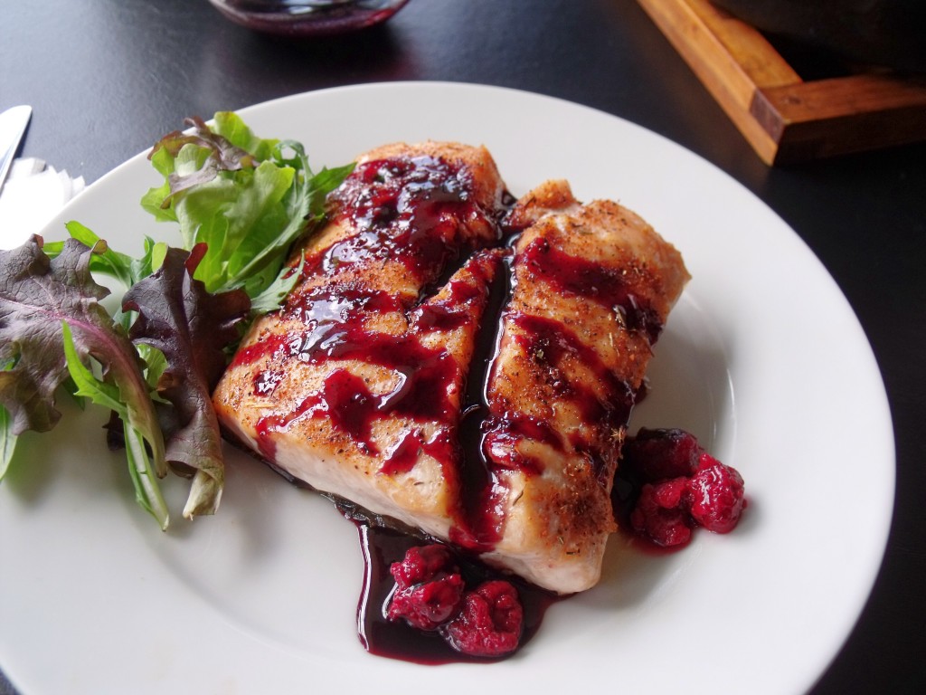 Pinot Noir Glazed Salmon