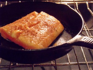 Pinot Noir Glazed salmon