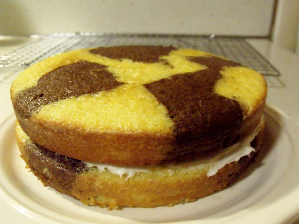 Black-Eyed Susan Cake unfrosted