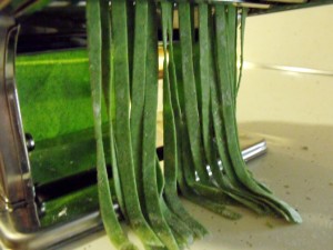 spinach pasta ribbons