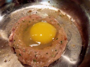 turkey burger egg in