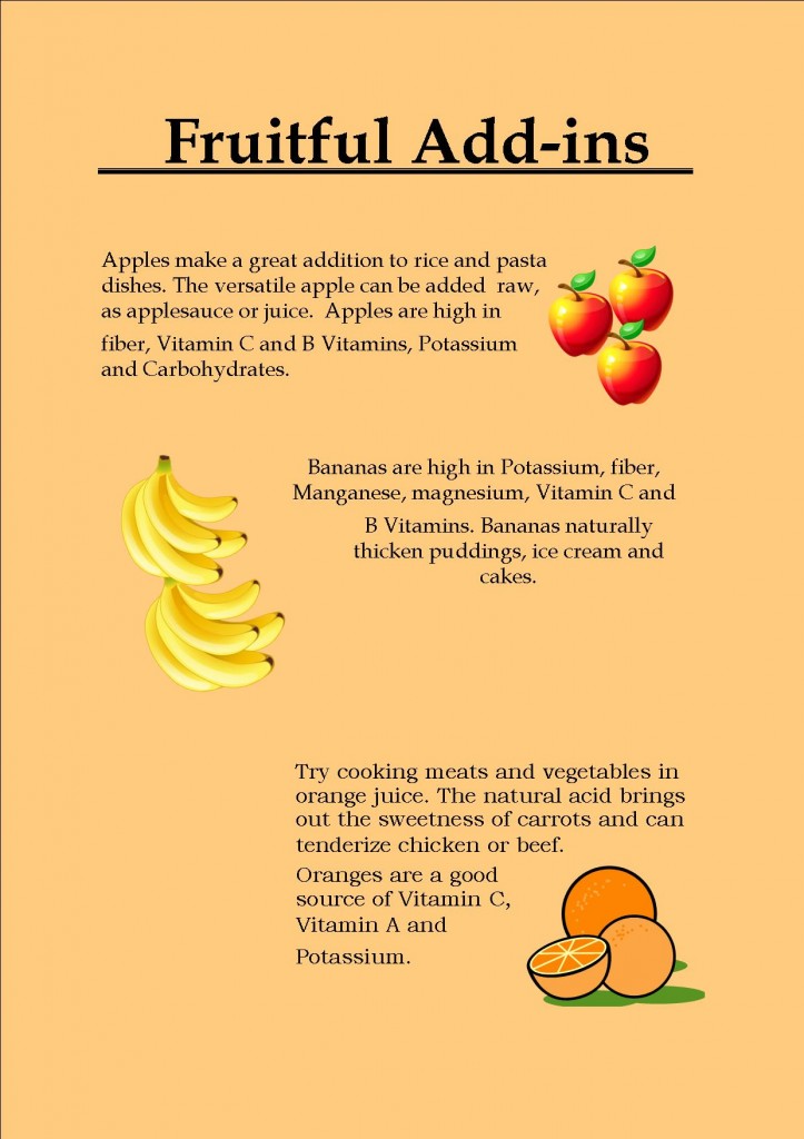 cooking with fruit