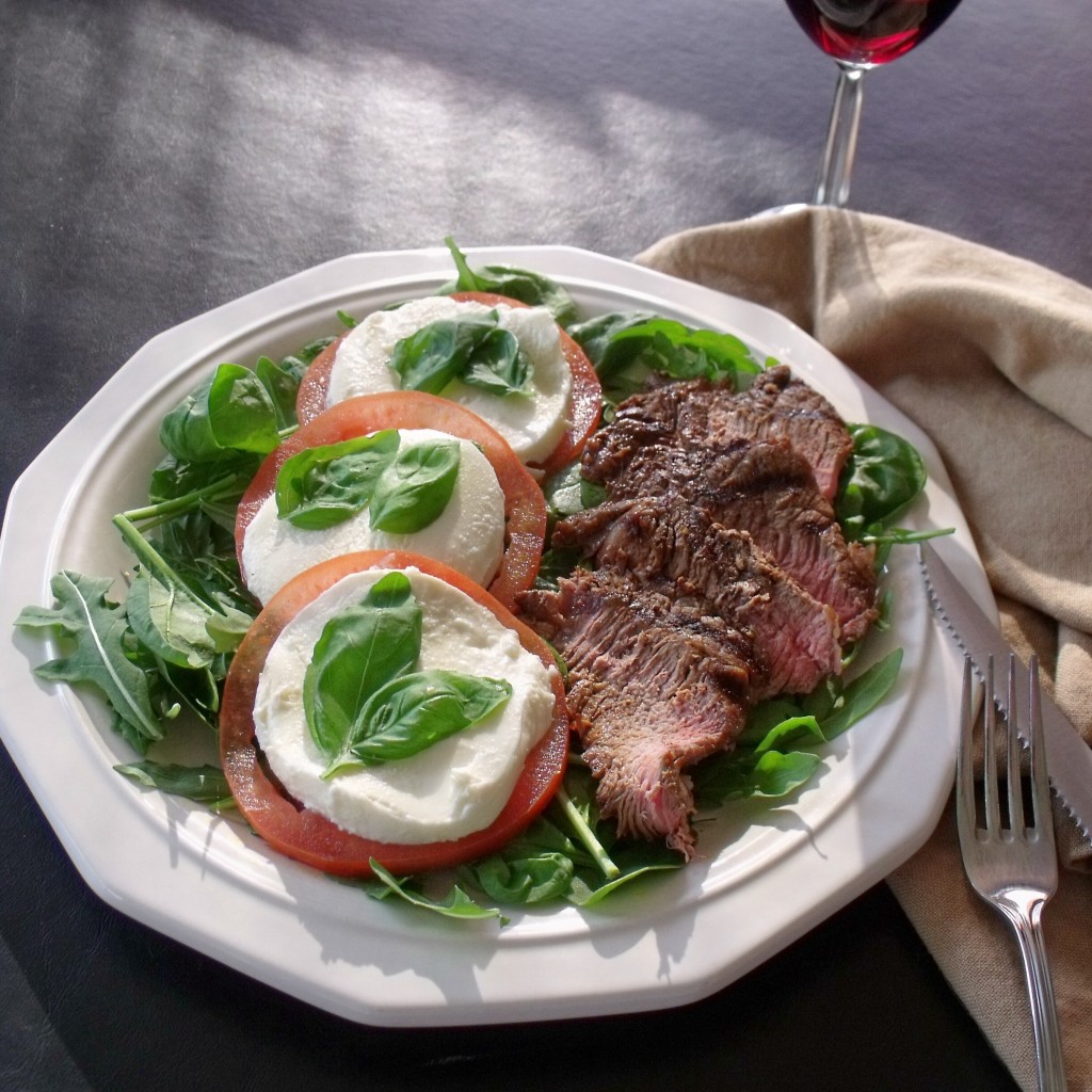 Steak Caprese Salad Plate