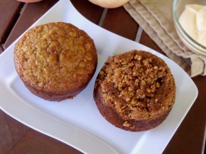 Peaches and Cream Oatmeal Cake duo