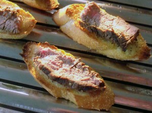 Pepper Steak Crostini Beef