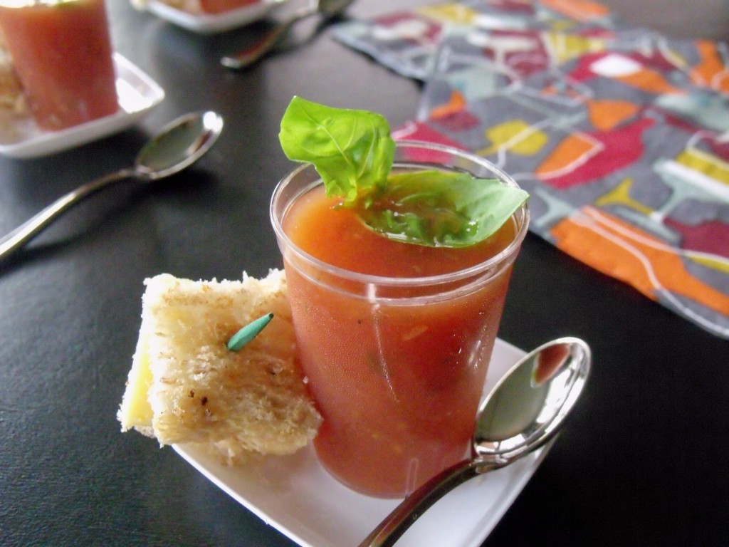 Tomato Basil Soup Shooter