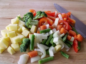 freezer harvest soup ingredients chopped