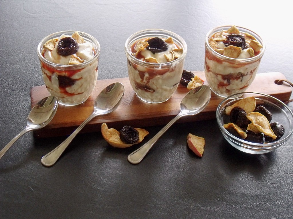 Prune and Apple Yogurt Parfaits