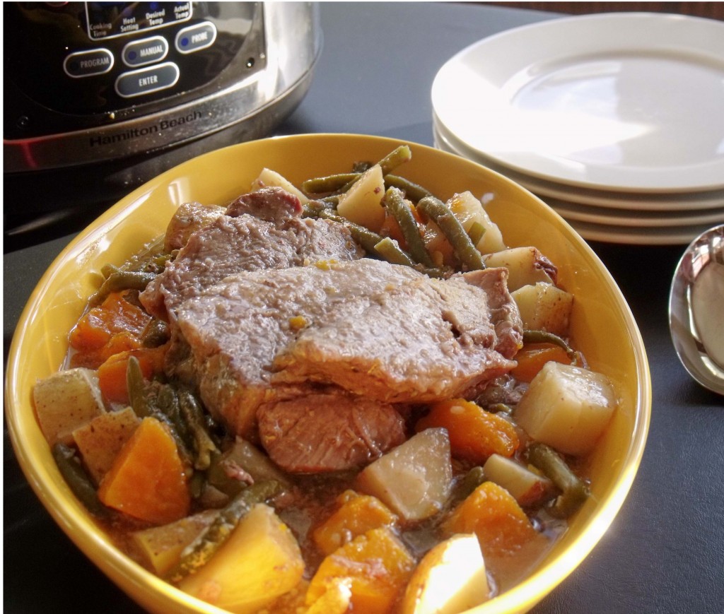 Slow-cooked Country Pork and Veggies