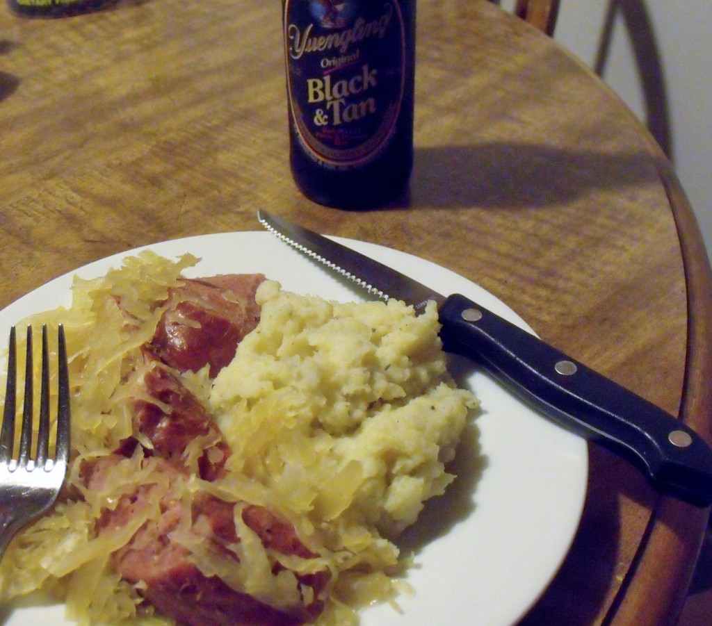 Turkey Kielbasa and Sauerkraut