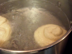 boil pretzel dough