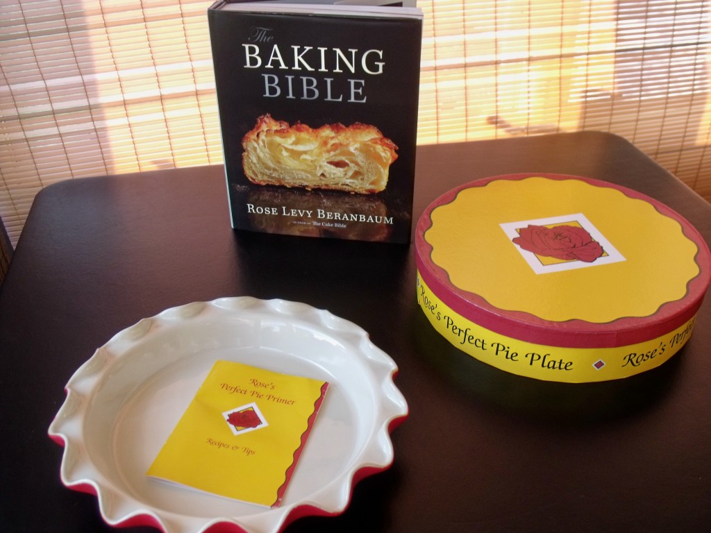 Baking Bible and pie plate