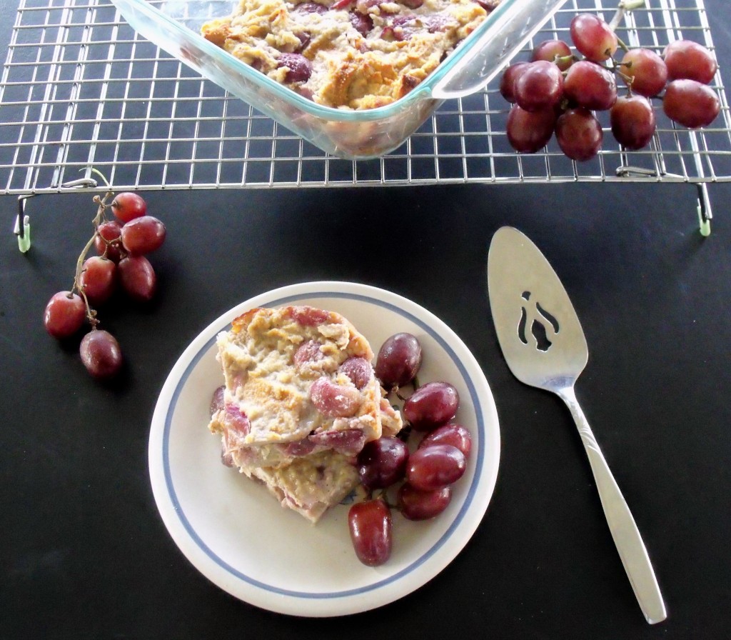 Grape Bread Pudding