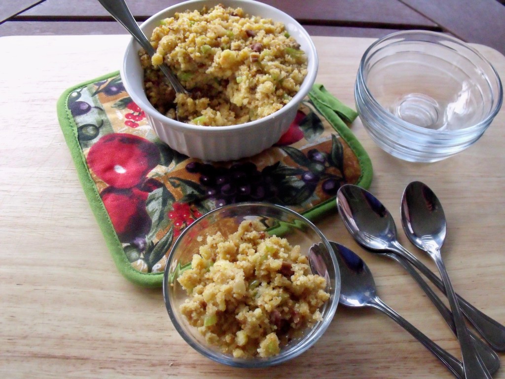 Lightened Up Cornbread Stuffing bowls