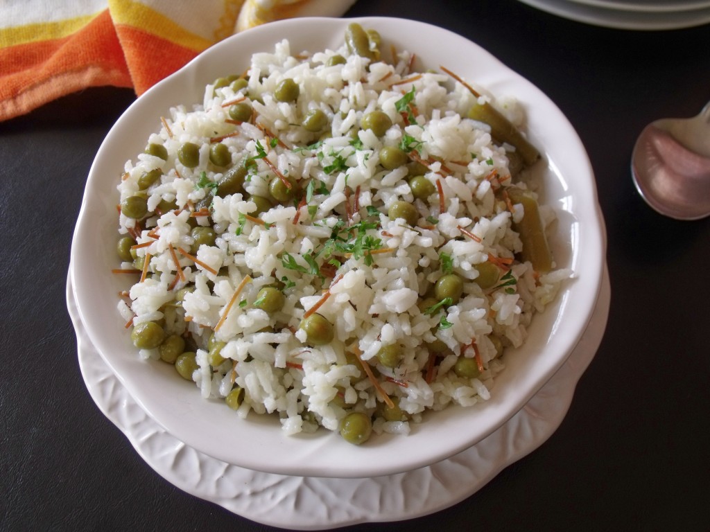 Pea and Green Bean Rice Medley