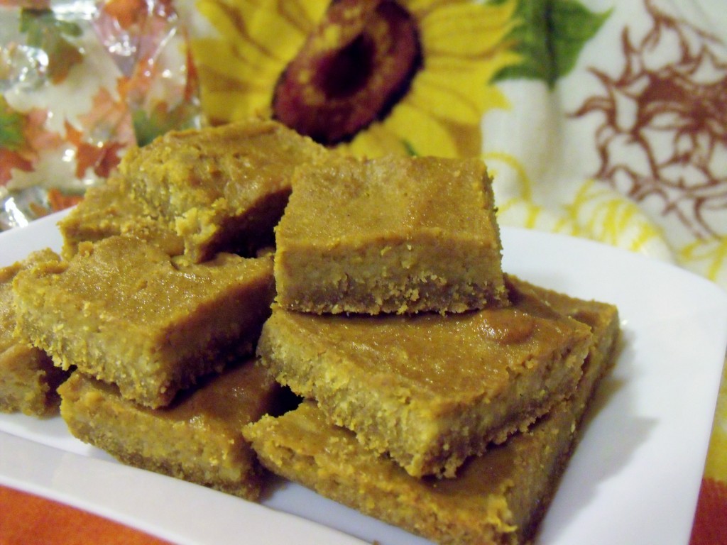 Pumpkin Bars Plated