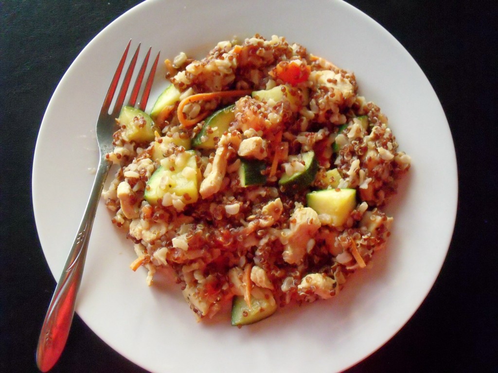 chicken quinoa skillet