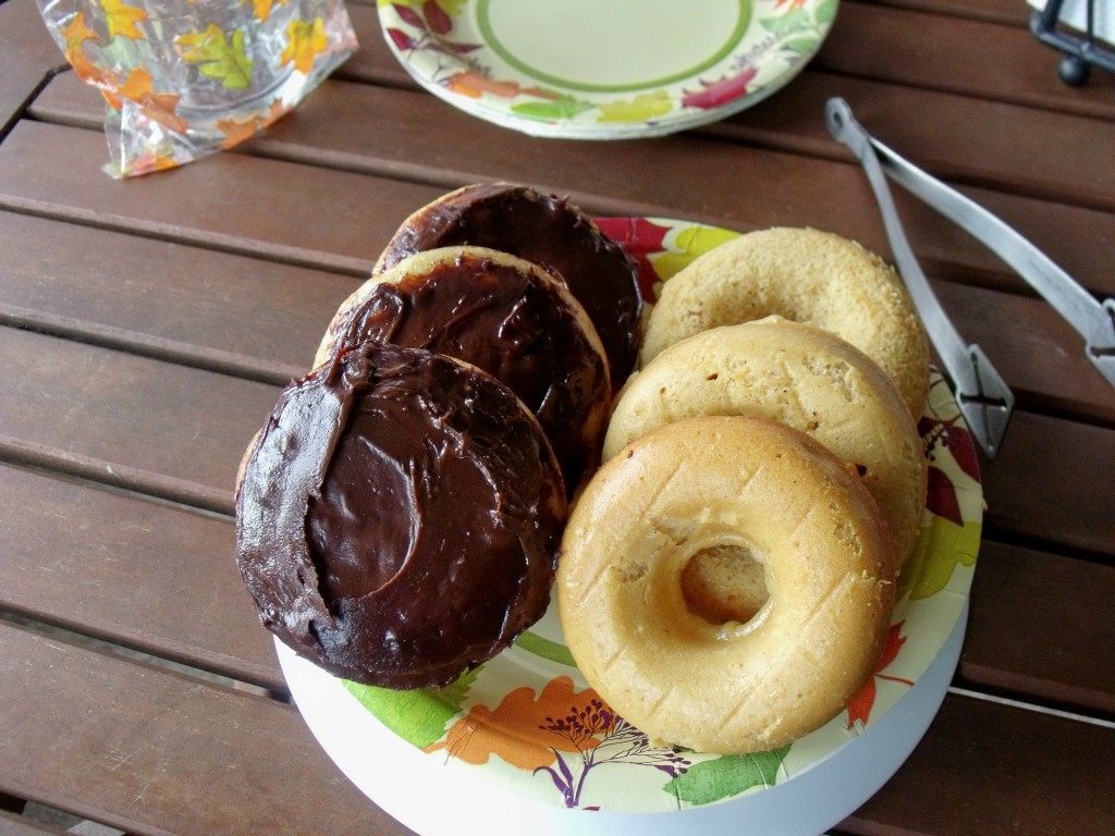 peanut butter choc donuts