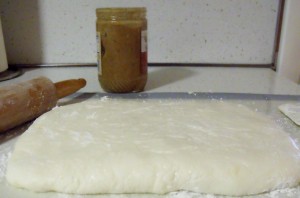 Peanut Butter Potato Candy Rolled out