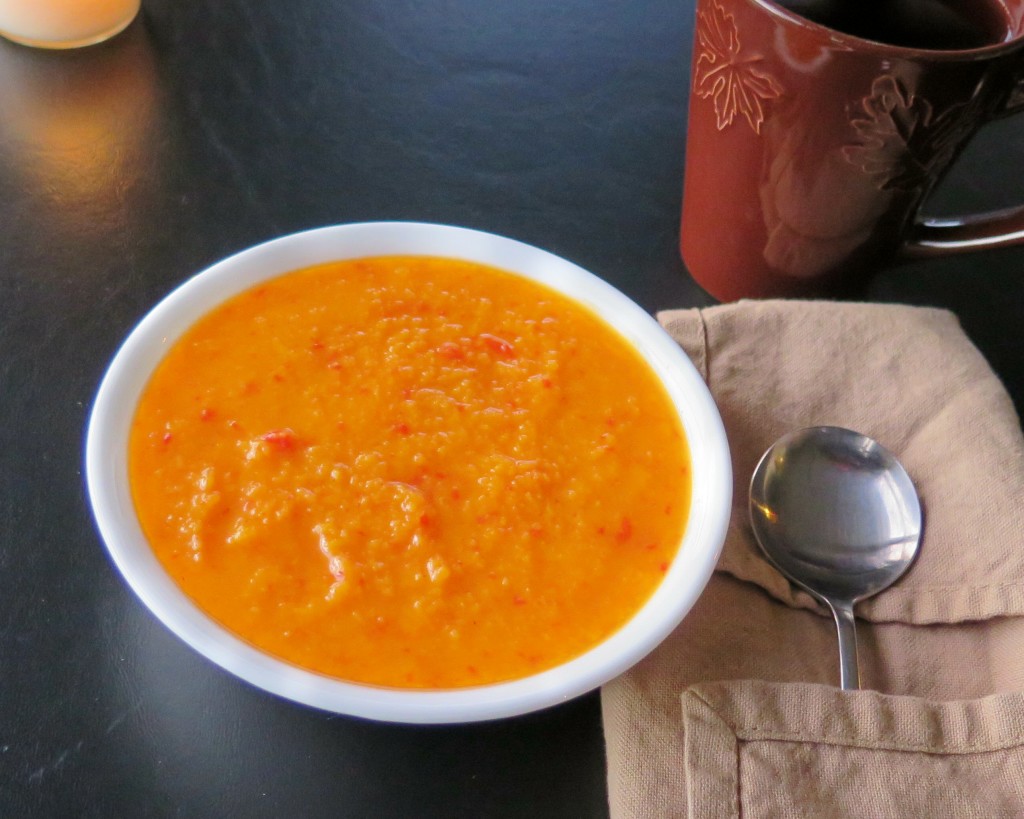 Butternut Squash and Roasted Red Pepper Soup