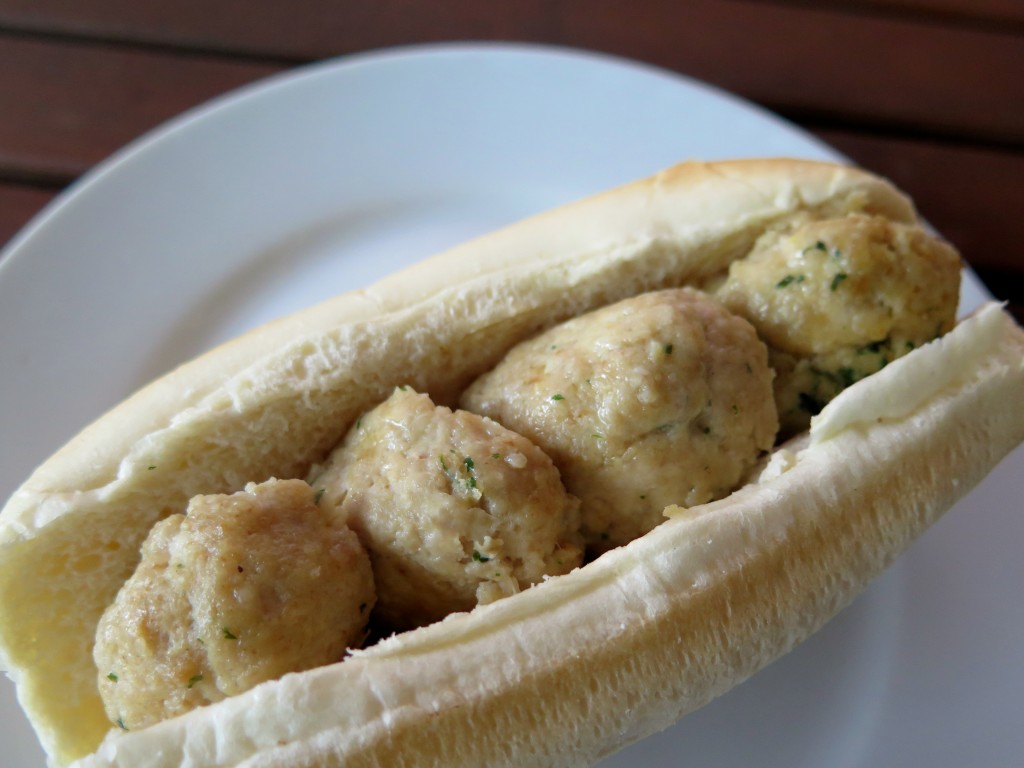 Cheesy Turkey Meatball Sub plain