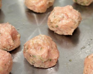 Chicken Meatballs and Pasta Rose Step 2