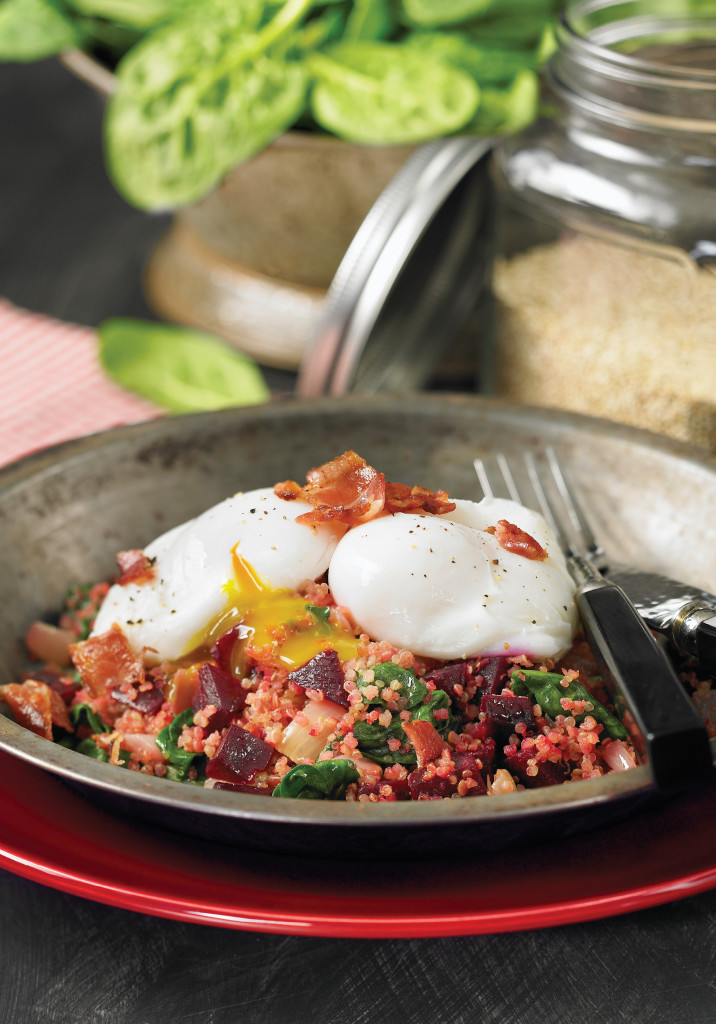 Beets Grains Greens Hash