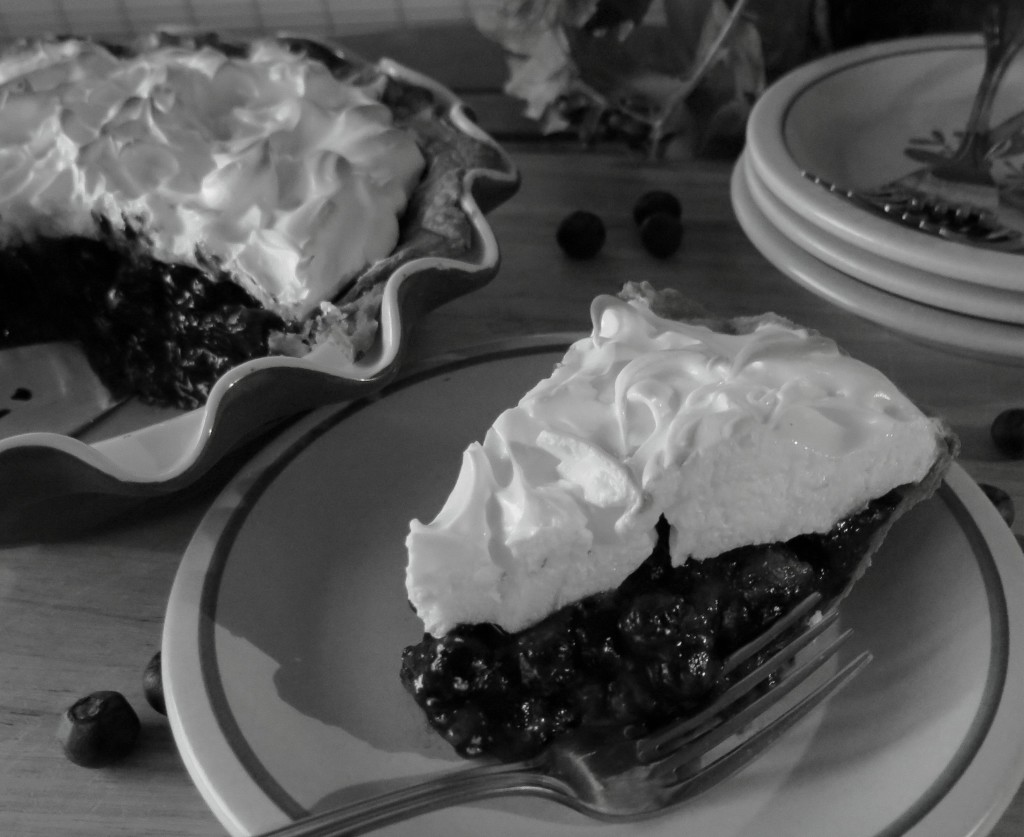 Blueberry Cream Pie B&W