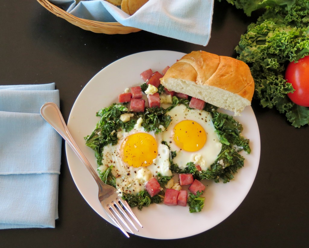 Greens & Eggs & Ham plate