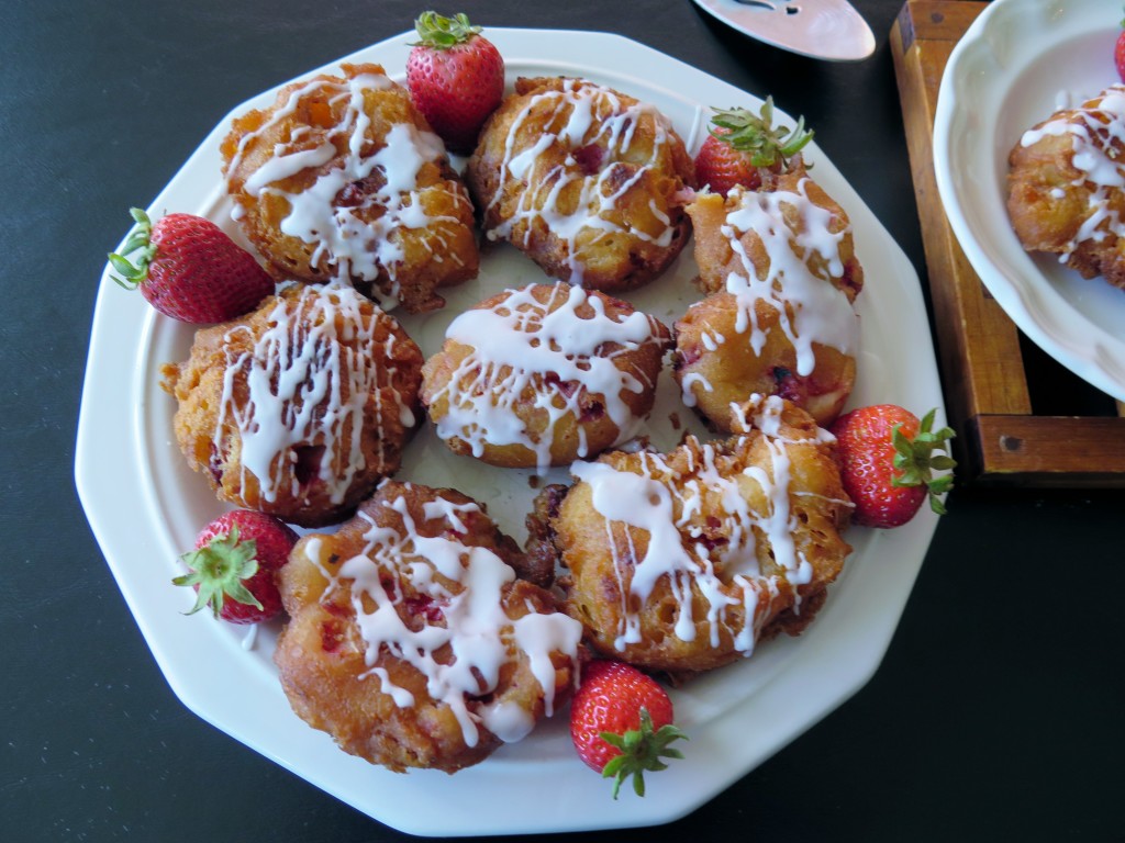 Strawberry Fritters plate