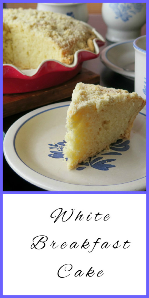 White Breakfast Cake slice