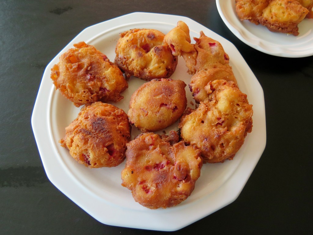 strawberry fritter plate