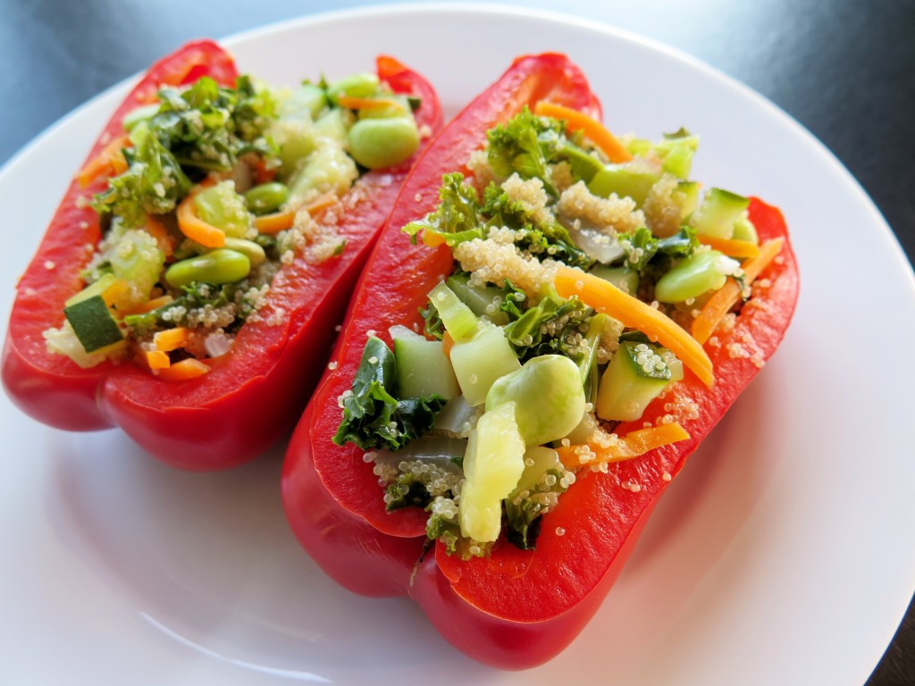 Amaranth and Veggies Stuffed Peppers