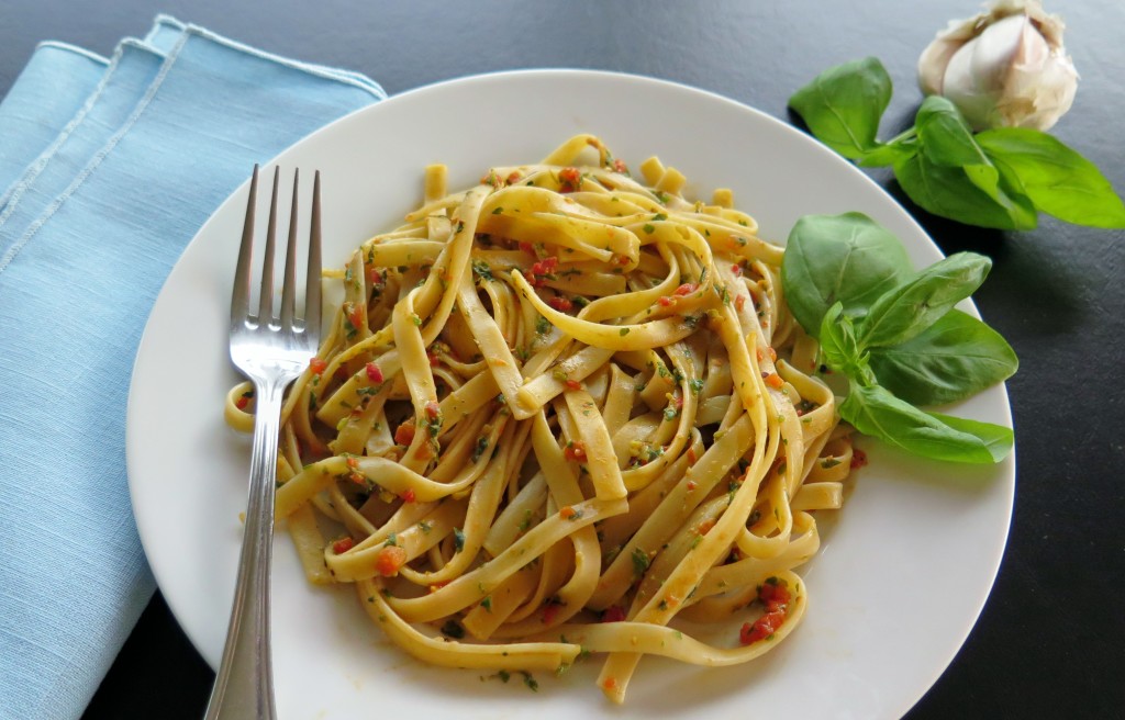 Arugula, Pistachio and Red Pepper Pesto